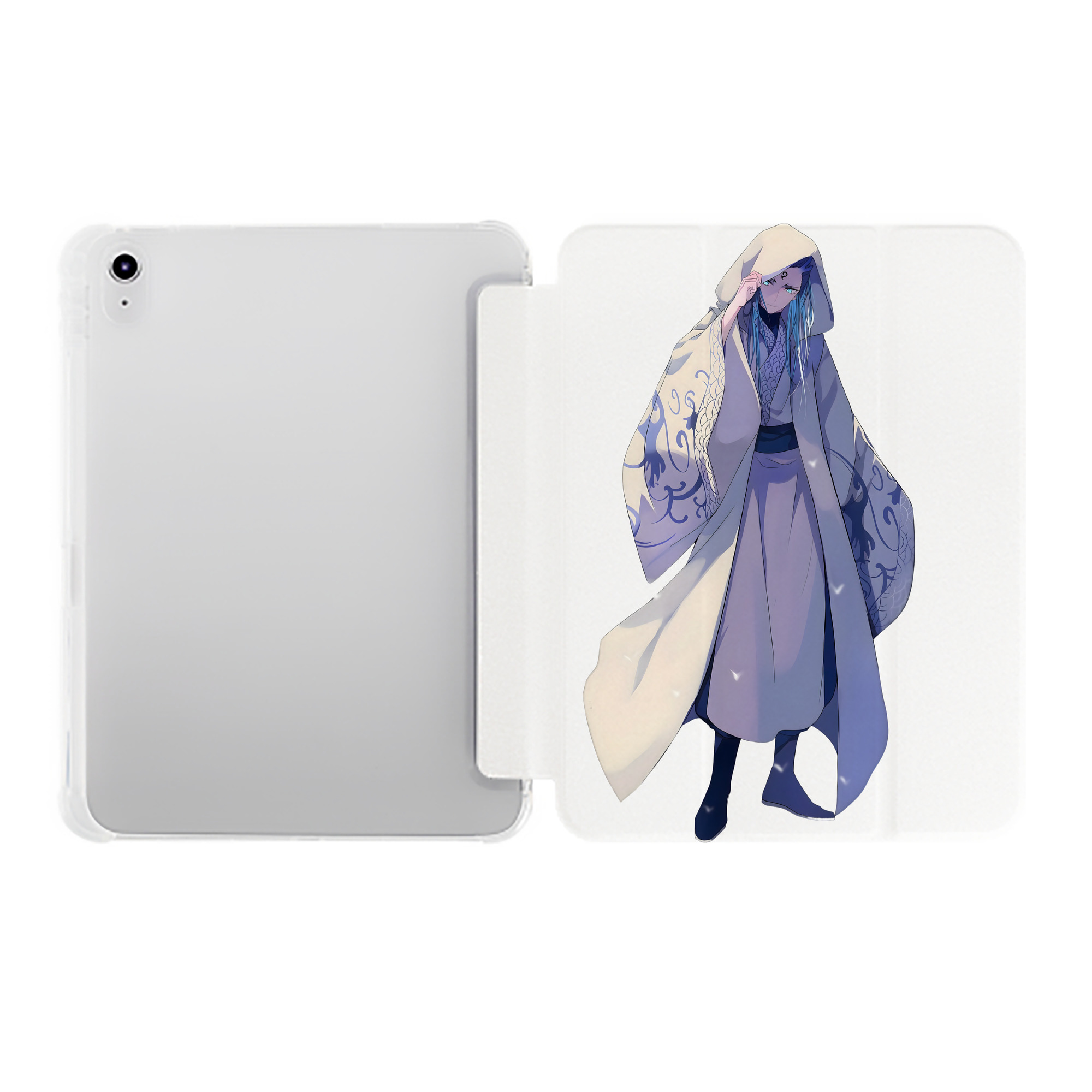 （画像用） Ne Zha 2 ナタ 魔童の大暴れ IPad ケース ペン収納付き 三つ折りスタンド PUレザー×シリコン 対応機種9.5/10.5/10.9インチ